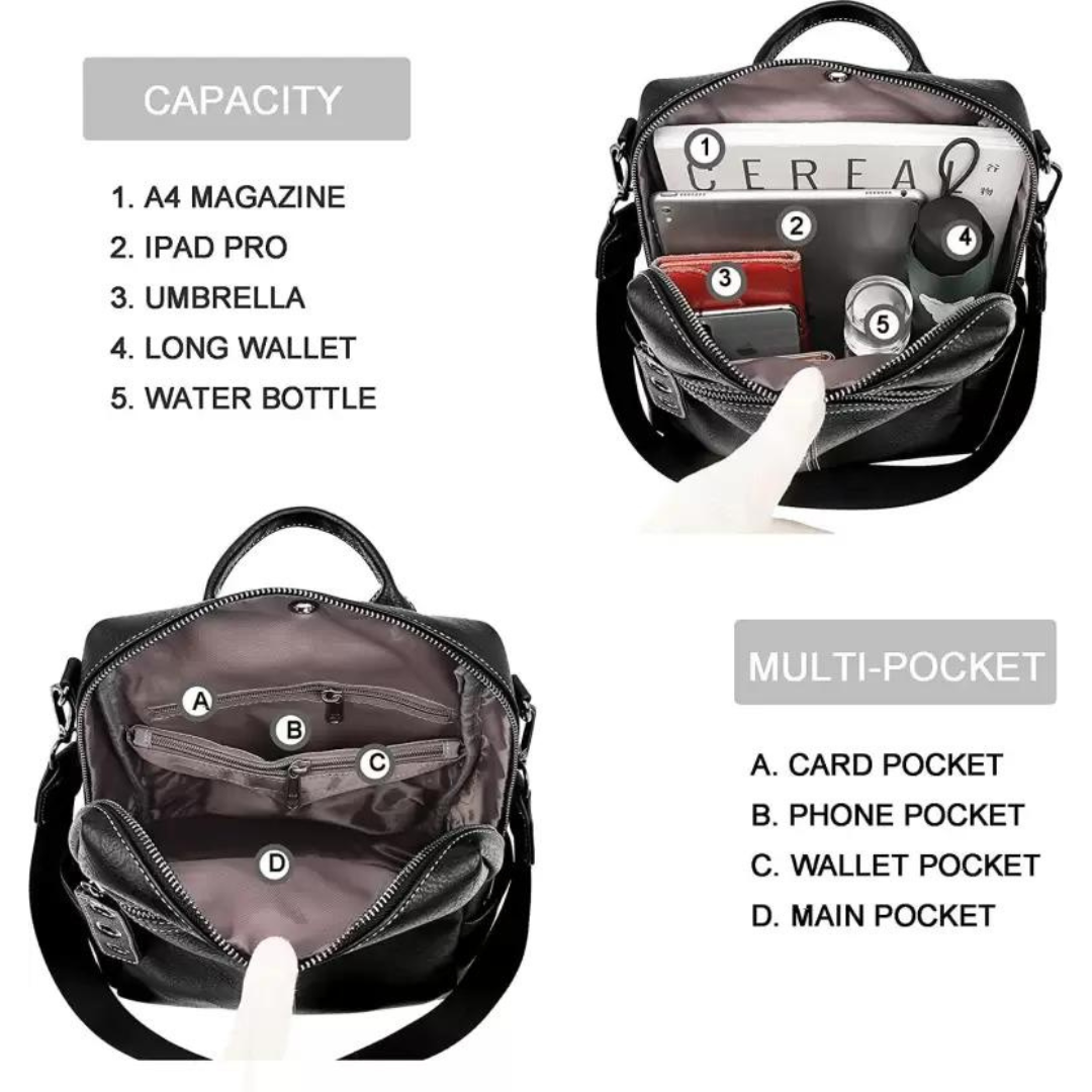 Stylish Faux Leather backpack for women - Daily Travel use | BetterHut Bags