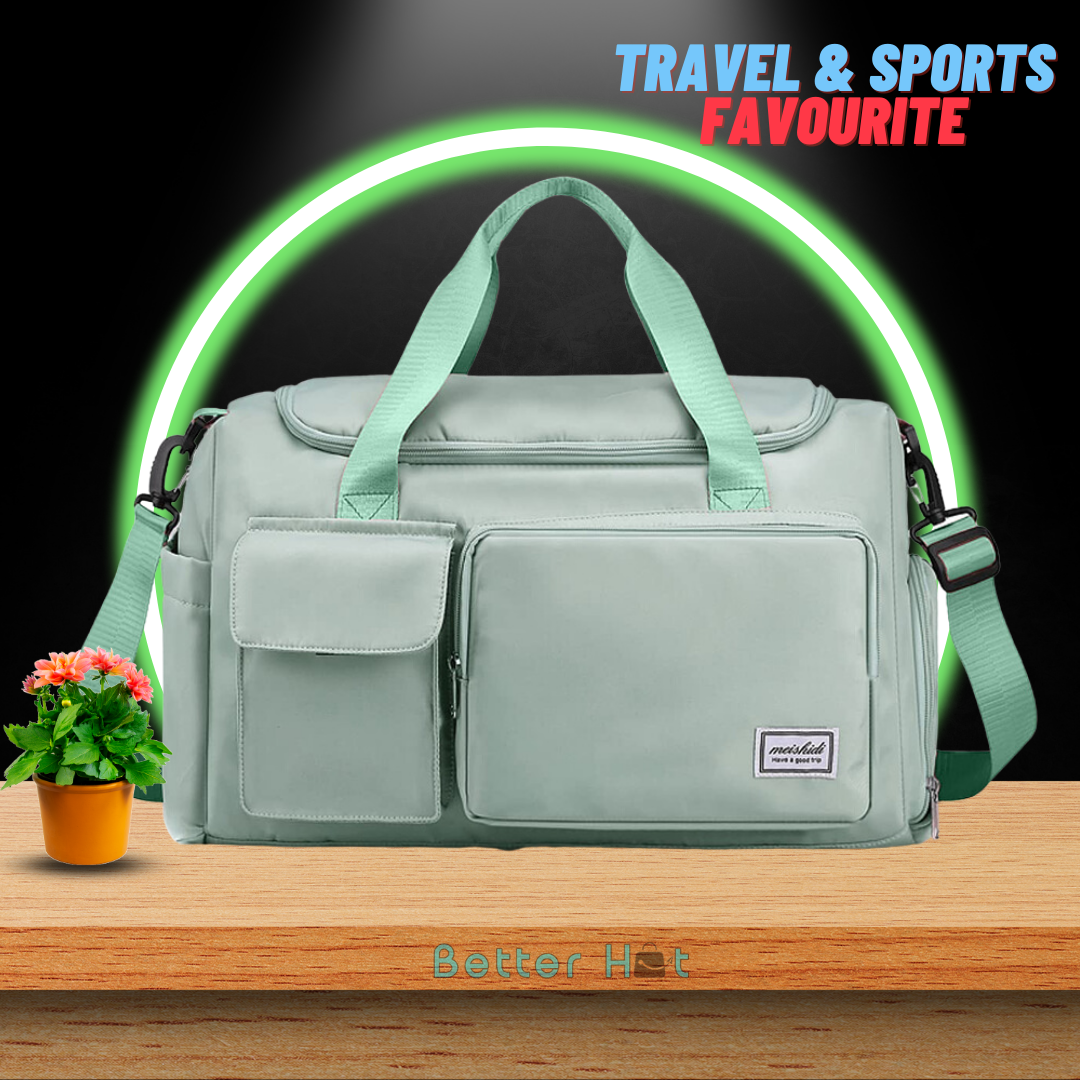 Better Hut's 6 Compartment Unisex Sporty-Travel Bag