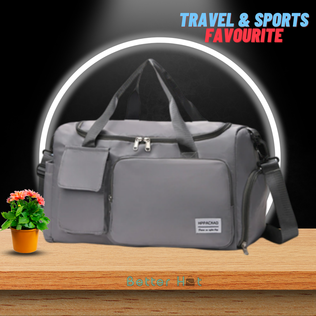 Better Hut's 6 Compartment Unisex Sporty-Travel Bag