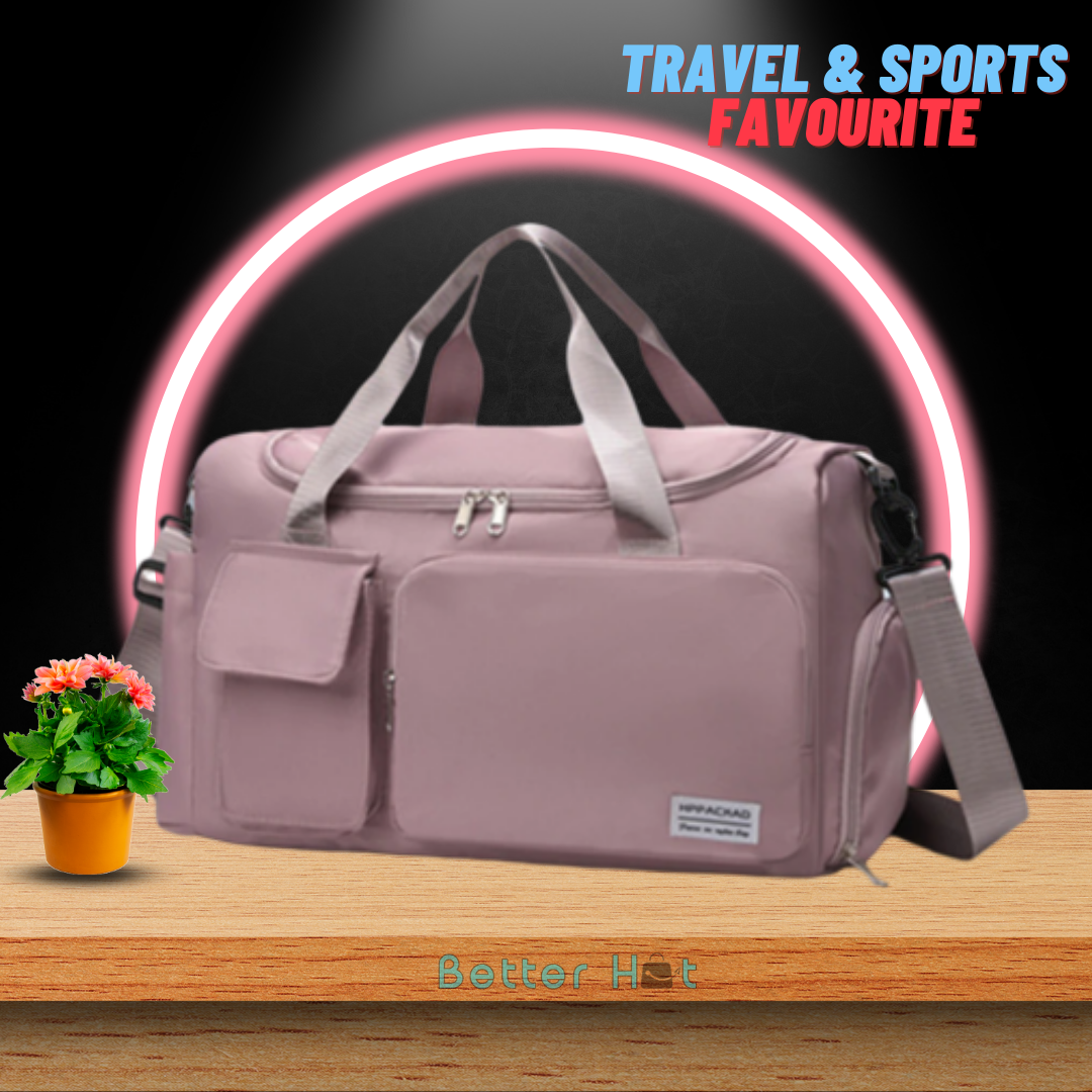 Better Hut's 6 Compartment Unisex Sporty-Travel Bag