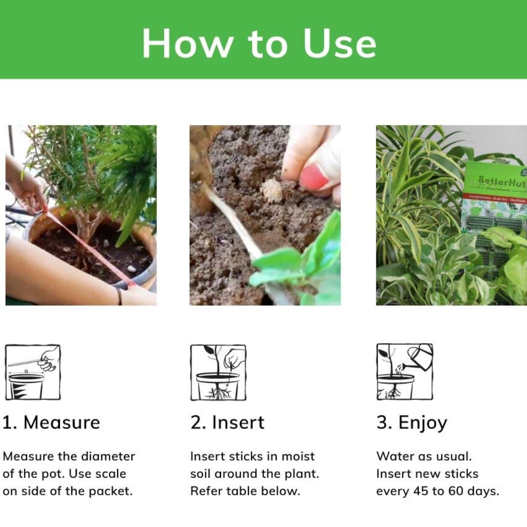 Better Hut Organic Plant Growth Fertilizer Magic Sticks