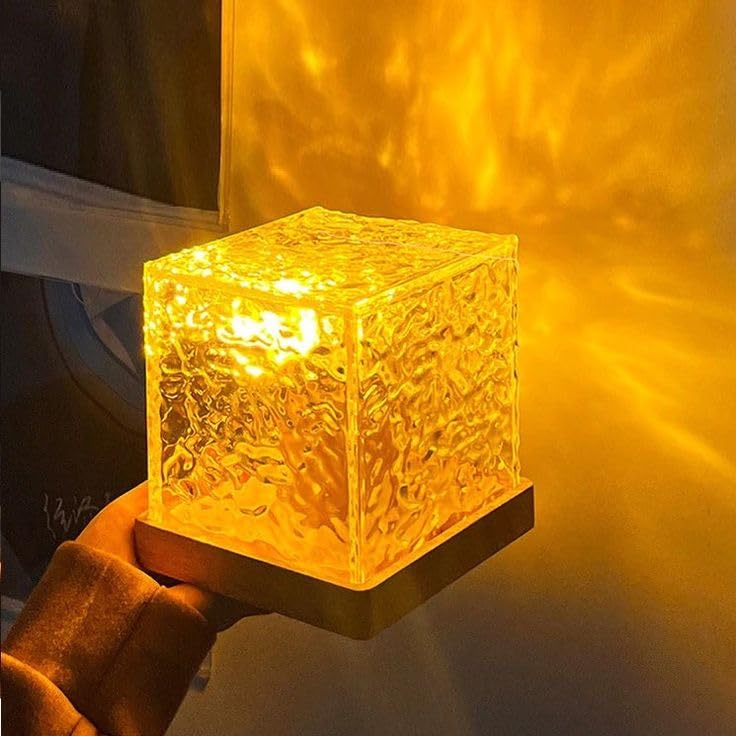 16 Color Rotating Ocean Night Lamp with Remote - 1 Year Warranty