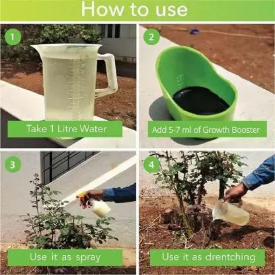 Japanese Organic Plant Boost Liquid Biofertilizer for All Plant and Crops (Pack of 3 + 3 FREE)