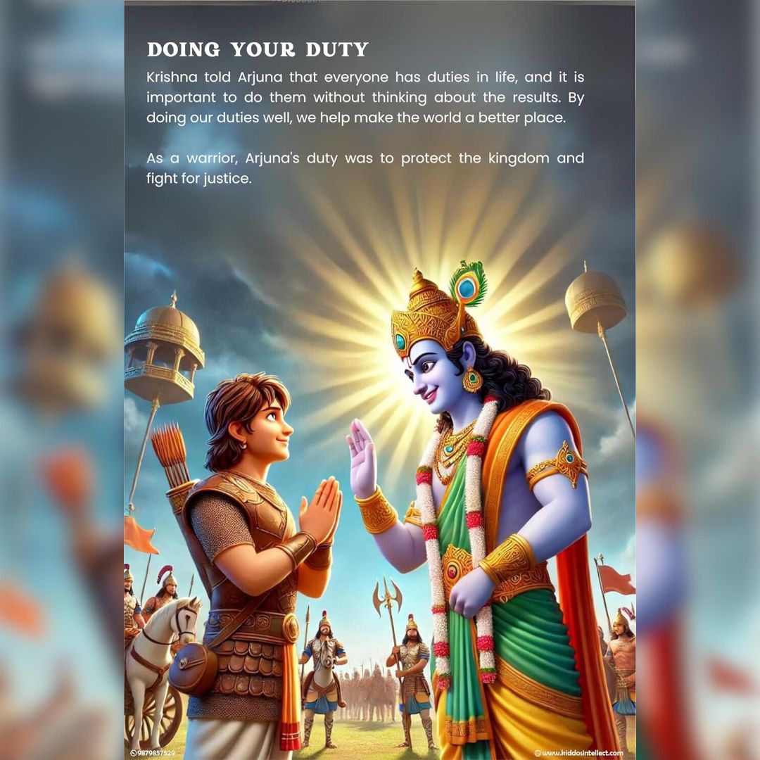 Bhagavad Gita for Kids - Hindi & English