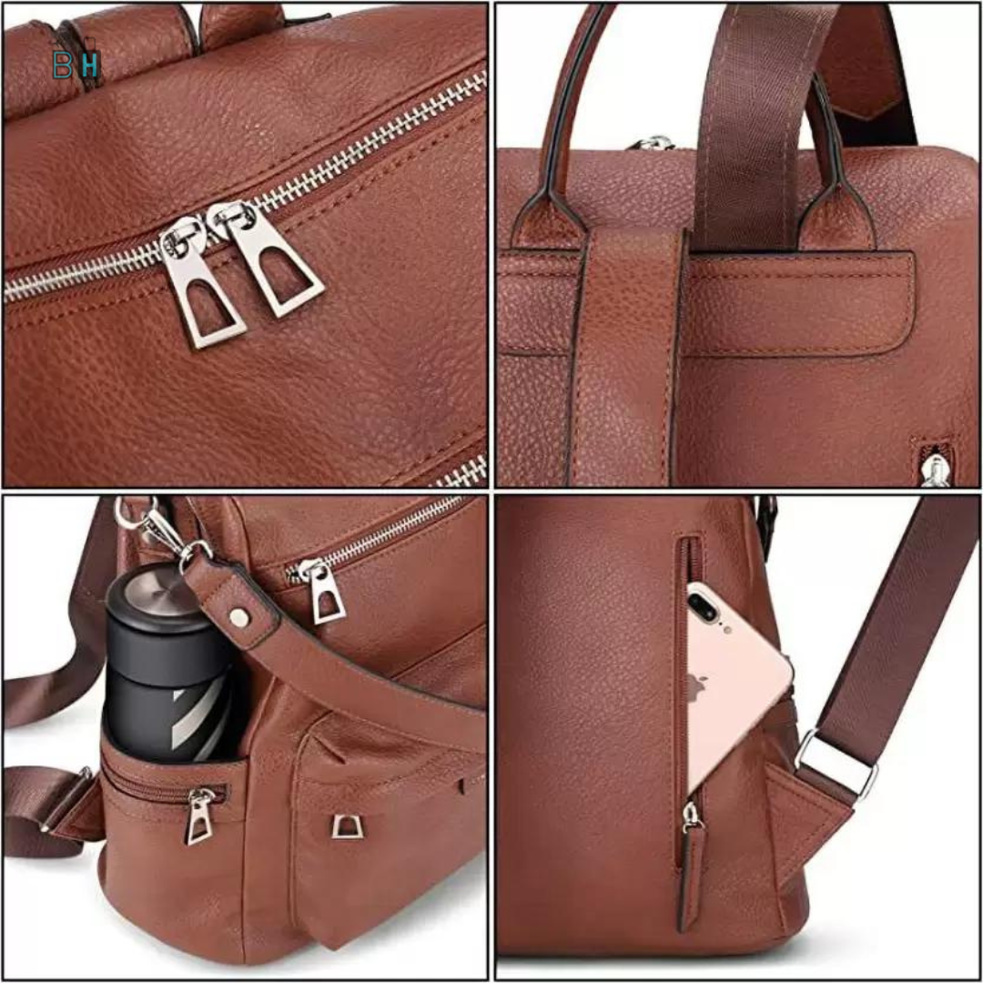 Stylish Faux Leather backpack for women - Daily Travel use | BetterHut Bags