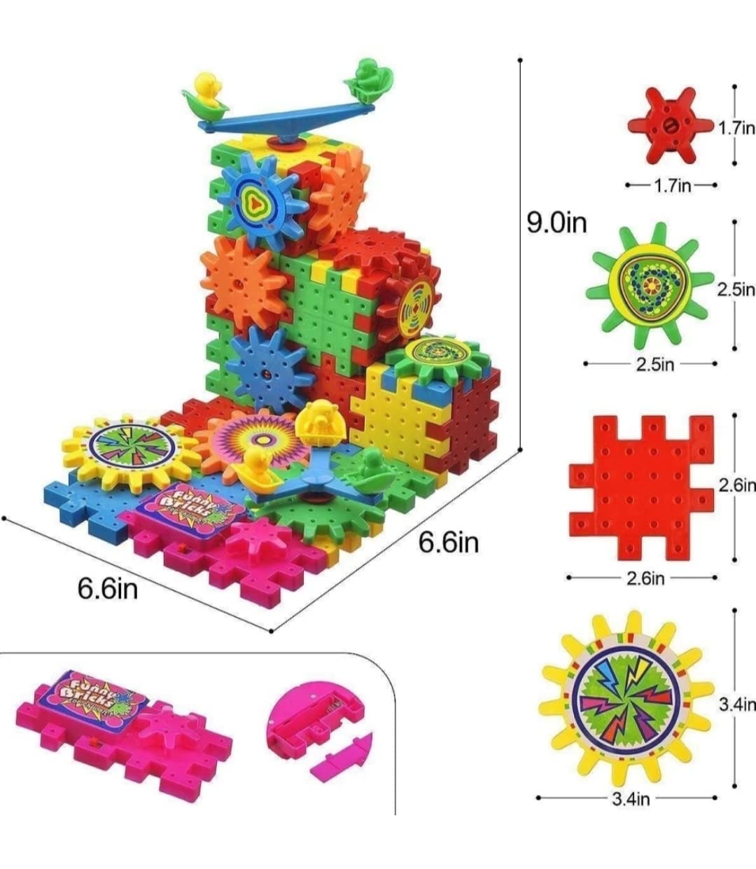Rotate 'N' Learn Lego Toy for Kids - Unisex