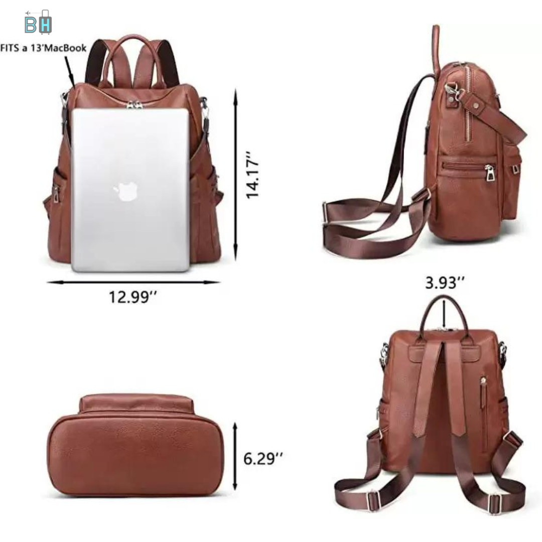 Stylish Faux Leather backpack for women - Daily Travel use | BetterHut Bags