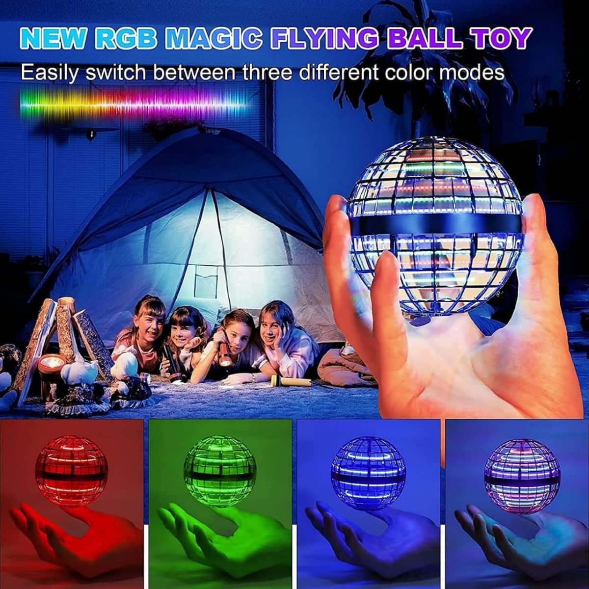 Flying RGB Boomerang Ball for Adults & Kids
