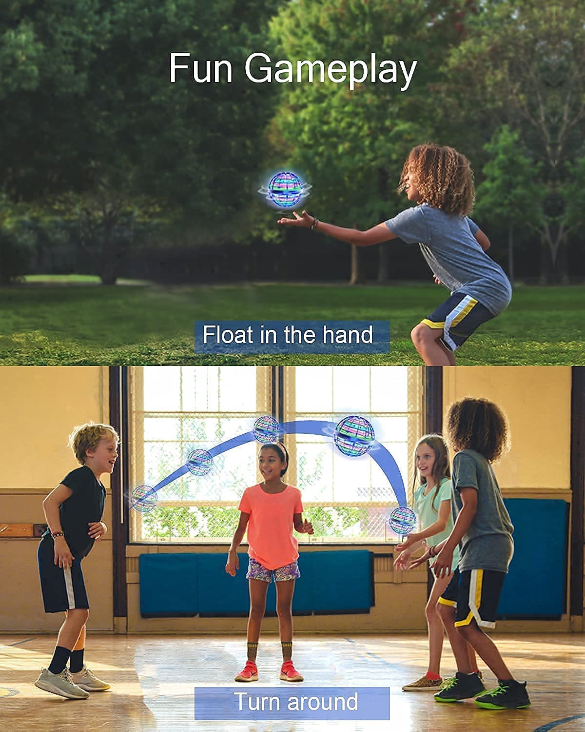 Flying RGB Boomerang Ball for Adults & Kids