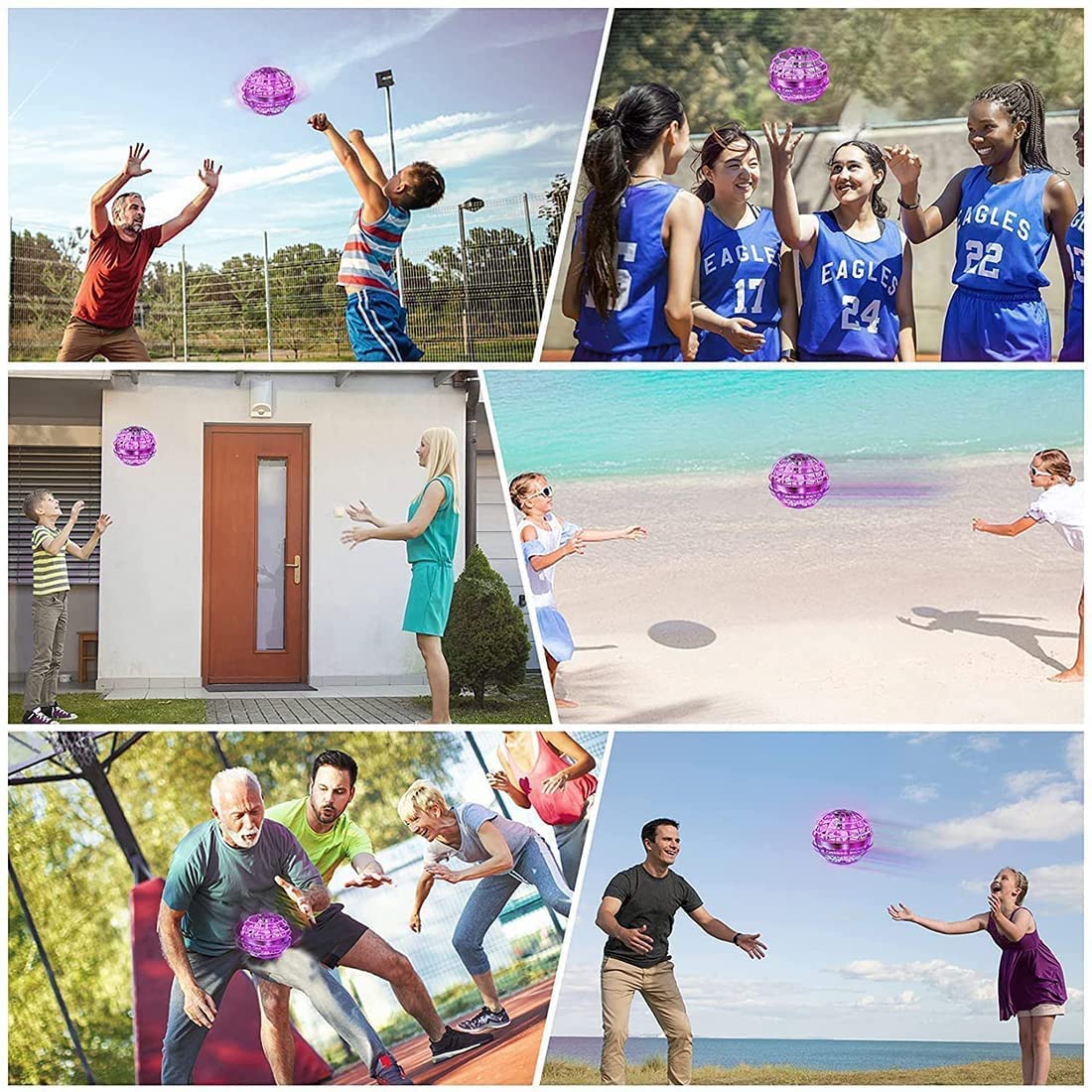 Flying RGB Boomerang Ball for Adults & Kids