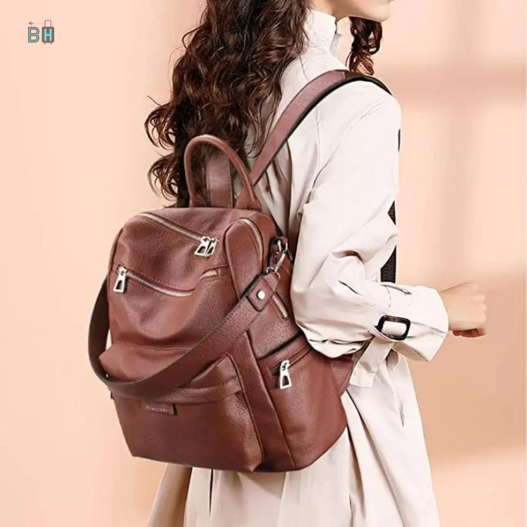 Stylish Faux Leather backpack for women - Daily Travel use | BetterHut Bags