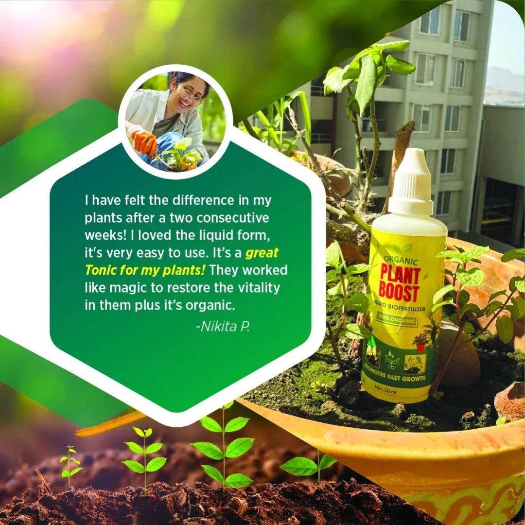 Japanese Organic Plant Boost Liquid Biofertilizer for All Plant and Crops (Pack of 3 + 3 FREE)