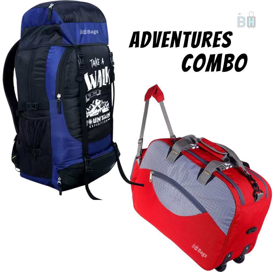 Adventure Travel Combo by BH Bags Trekking Trolly Bag Combo