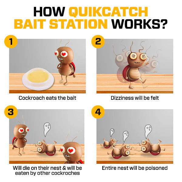 QuikCatch Cockroach Killer Gel