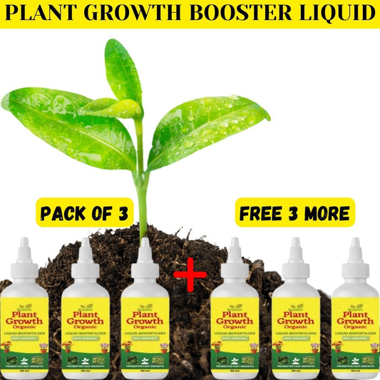 Japanese Organic Plant Boost Liquid Biofertilizer for All Plant and Crops (Pack of 3 + 3 FREE)