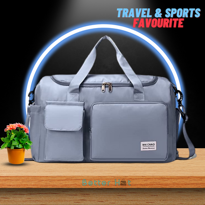 Better Hut's 6 Compartment Unisex Sporty-Travel Bag