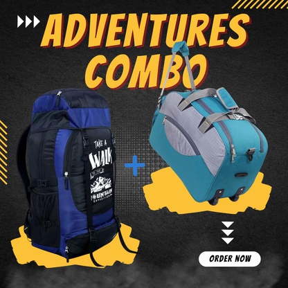 Adventure Travel Combo by BH Bags | Trekking + Trolly Bag Combo