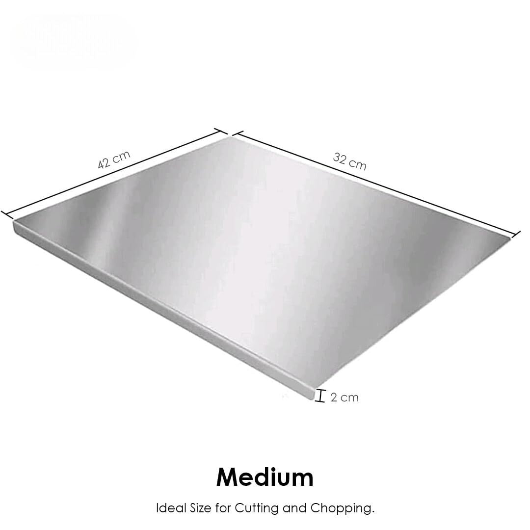 Stainless Steel Chopping Board (35x31 cm)