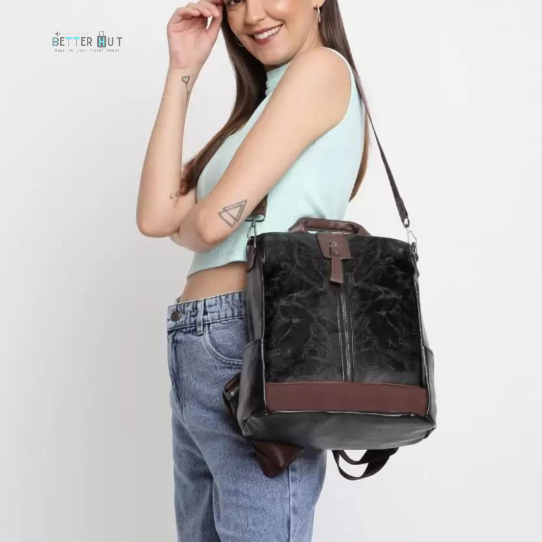 Solo Travel Backpack for women | BetterHut Shoulder Bag with anti-theft feature