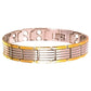 Ultra Strength Magnetic Therapy Bio Bracelet for Men (Silver & Gold)