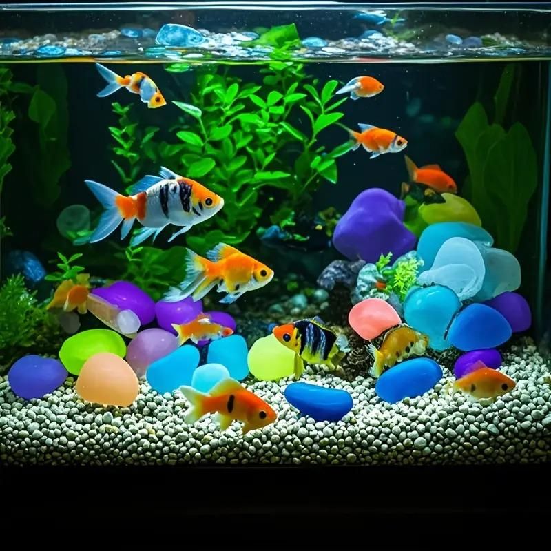 Premium Colorful Luminas Night Pebbles (100 Pcs)