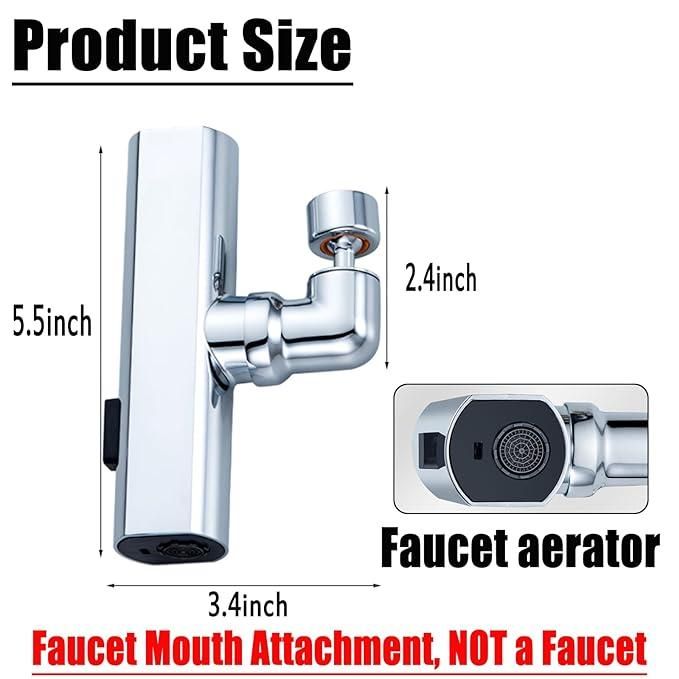 360d 3 in 1  Waterfall Kitchen Faucet, Touch Faucet, Extender for Kitchen Sink