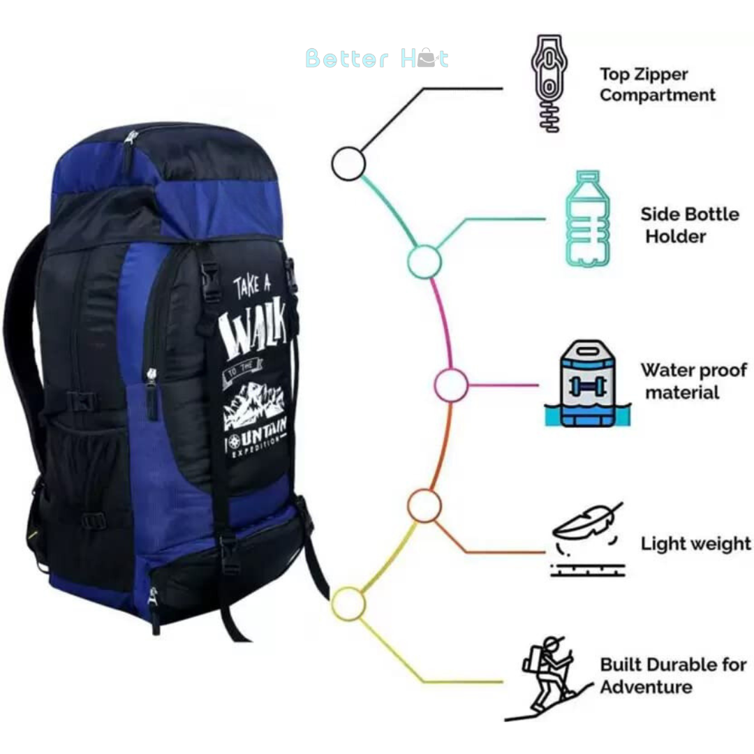 Trekking and Hiking Travel Bag with Shoe Compartment Rucksack | BetterHut Bags
