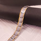 Ultra Strength Magnetic Therapy Bio Bracelet for Men (Silver & Gold)