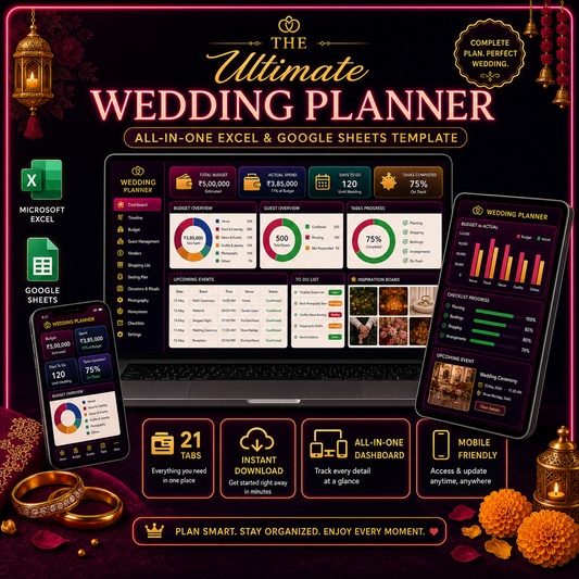 All in one Wedding Management Toolkit (Mobile + PC)