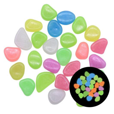 Premium Colorful Luminas Night Pebbles (100 Pcs)