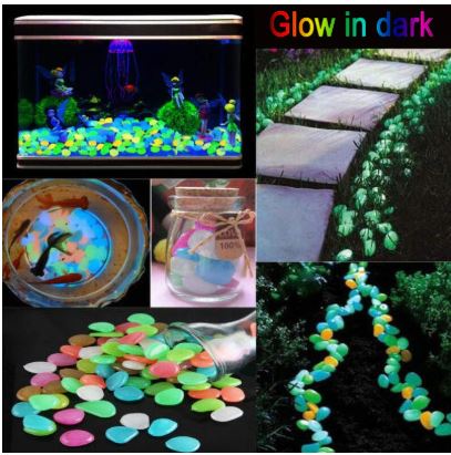Premium Colorful Luminas Night Pebbles (100 Pcs)