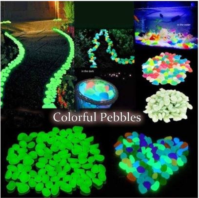 Premium Colorful Luminas Night Pebbles (100 Pcs)