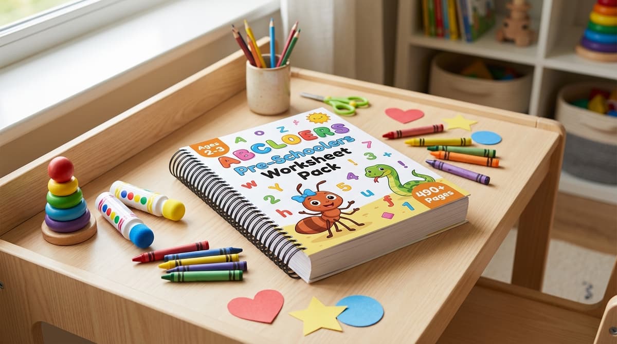 Pre-Schoolers 20 Weeks Worksheets Bundle for Age 2 - 6